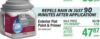 Menards Exterior Flat Paint & Primer offer