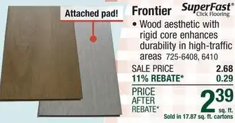 Menards Frontier offer