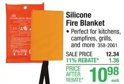 Menards Silicone Fire Blanket offer