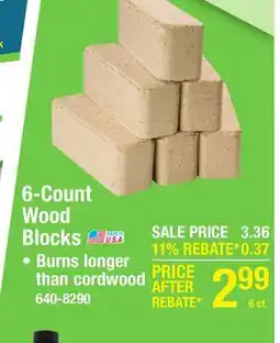 Menards 6-Count Wood Blocks offer