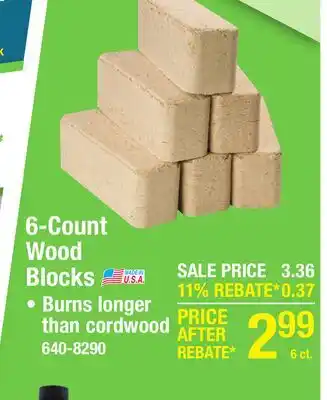 Menards 6-Count Wood Blocks offer