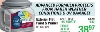 Menards Exterior Flat Paint & Primer offer