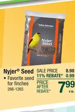 Menards Nyjer Seed offer