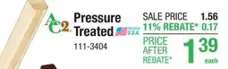 Menards Pressure Treated offer