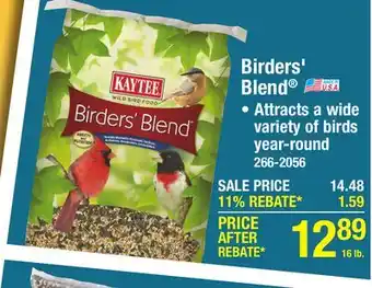 Menards Birders' Blend offer