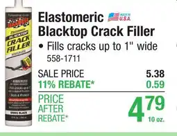 Menards Elastomeric Blacktop Crack Filler offer