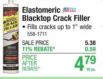 Menards Elastomeric Blacktop Crack Filler offer