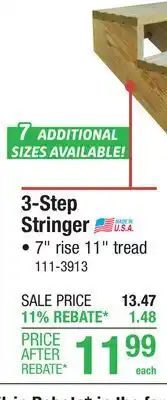 Menards 3-Step Stringer offer