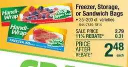 Menards Freezer, Storage, or Sandwich Bags offer