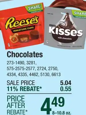 Menards Chocolates offer