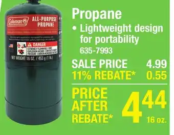 Menards Propane offer