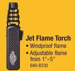 Menards Jet Flame Torch offer