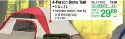Menards 4-Person Dome Tent offer