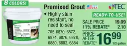 Menards Premixed Grout offer