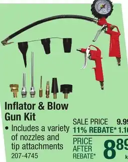 Menards lnflator & Blow Gun Kit offer