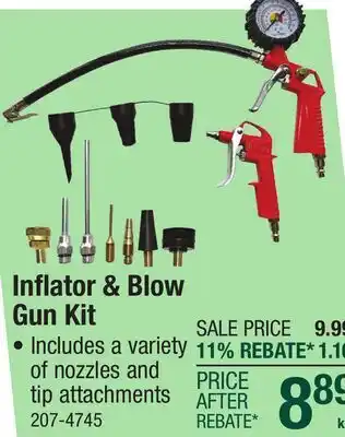Menards lnflator & Blow Gun Kit offer