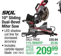Menards 10 Sliding Dual-Bevel Miter Saw offer