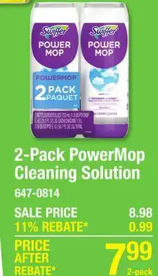 Menards 2-Pack PowerMop Cleaning Solution offer