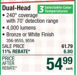 Menards Dual-Head offer