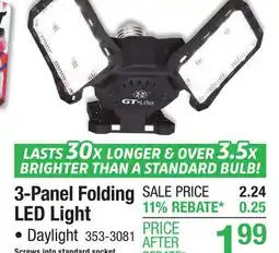 Menards 3-Panel Folding LED Light offer