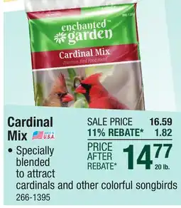 Menards Cardinal Mix offer