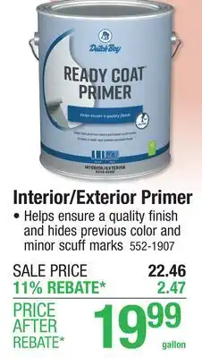 Menards Interior/Exterior Primer offer
