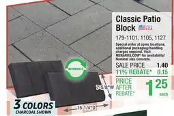 Menards Classic Patio Block offer