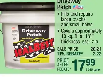 Menards Driveway Patch offer