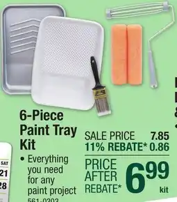 Menards 6-Piece Paint Tray Kit offer