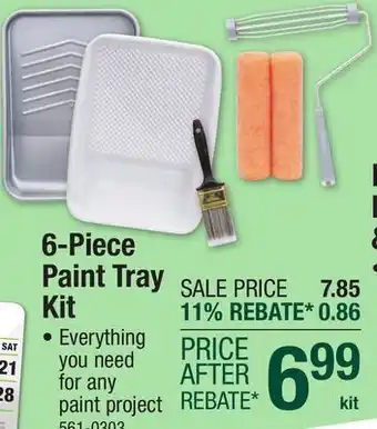 Menards 6-Piece Paint Tray Kit offer