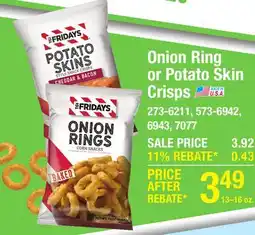 Menards Onion Ring or Potato Skin Crisps offer