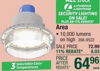 Menards Area offer