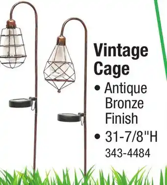 Menards Vintage Cage offer