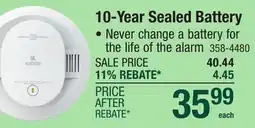 Menards 10-Year Sealed Battery offer