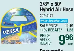 Menards 3/8 x 50' Hybrid Air Hose offer