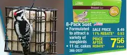 Menards 8-Pack Suet offer
