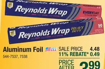 Menards Aluminum Foil offer