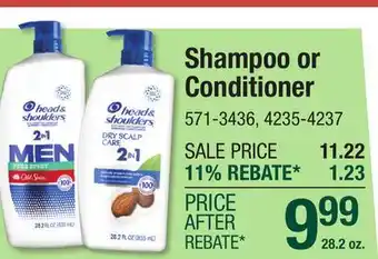 Menards Shampoo or Conditioner offer