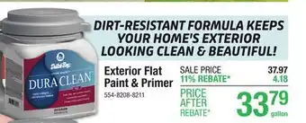 Menards Exterior Flat Paint & Primer offer