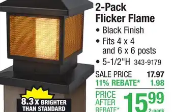 Menards Flicker Flame offer