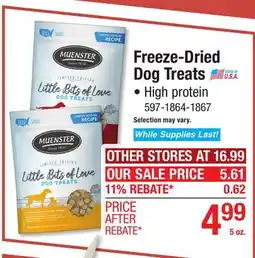 Menards Freeze-Dried Dog Treats offer