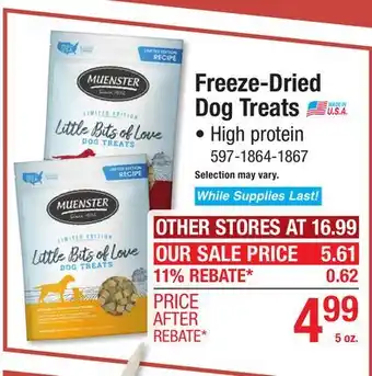 Menards Freeze-Dried Dog Treats offer