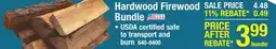 Menards Hardwood Firewood Bundle offer