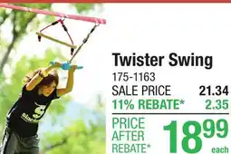 Menards Twister Swing offer