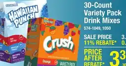 Menards 30-Count Variety Pack Drink Mixes offer