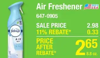 Menards Air Freshener offer