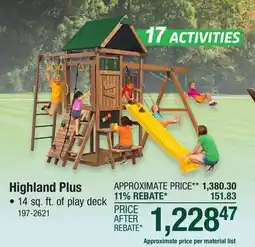 Menards Highland Plus offer