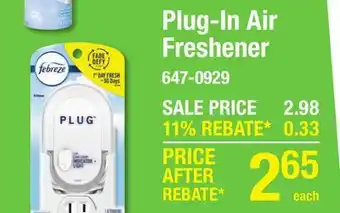 Menards Plug-In Air Freshener offer