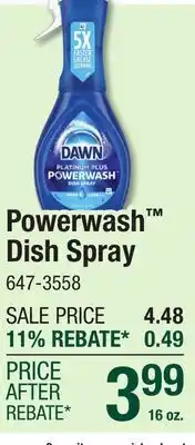 Menards Powerwash Dish Spray offer