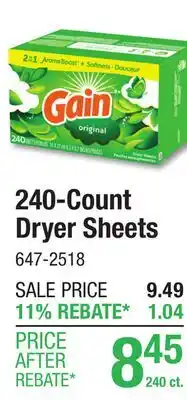 Menards 240-Count Dryer Sheets offer